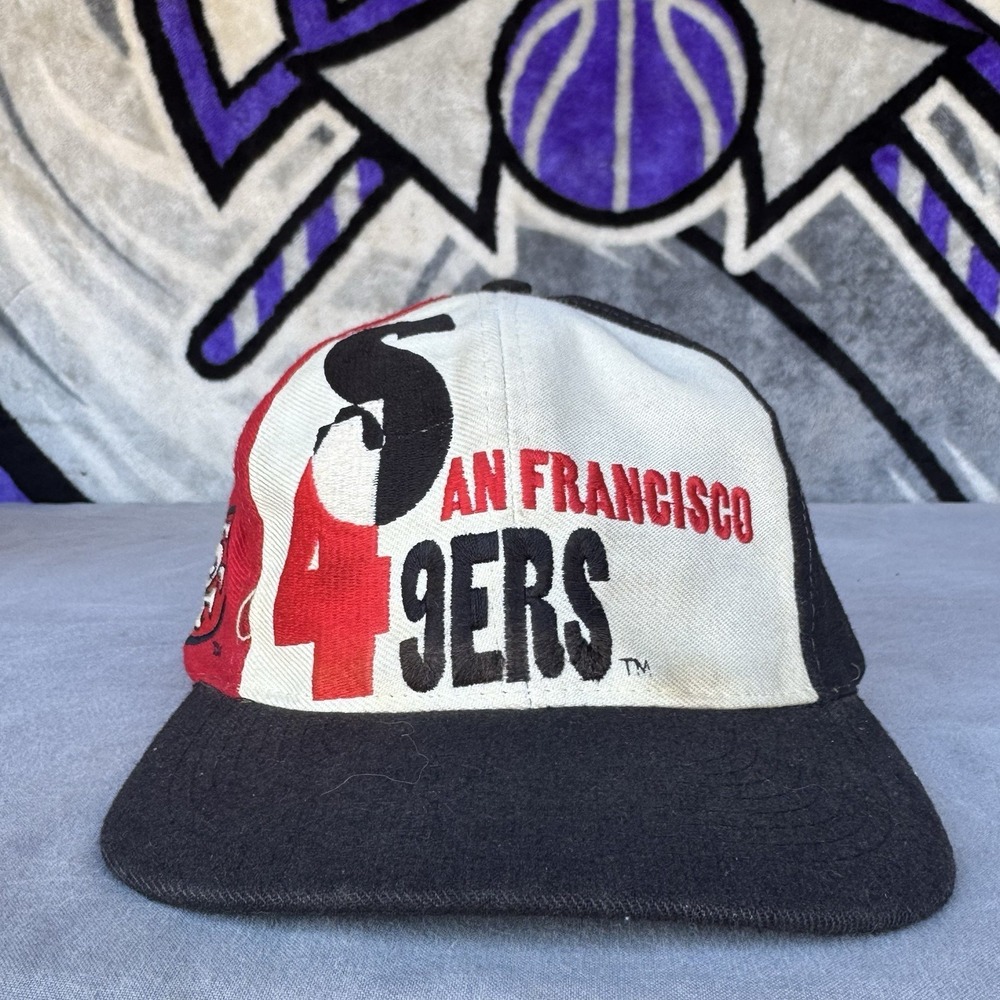 Vintage San Francisco 49ers NFL Pro‎ Line AJD Red/Black/White Hat Cap Snapback